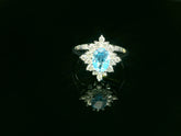Eleganter Damenring aus 18K Gold mit Brillanten & Topas – Perfekt als Geschenk - YZ0003263